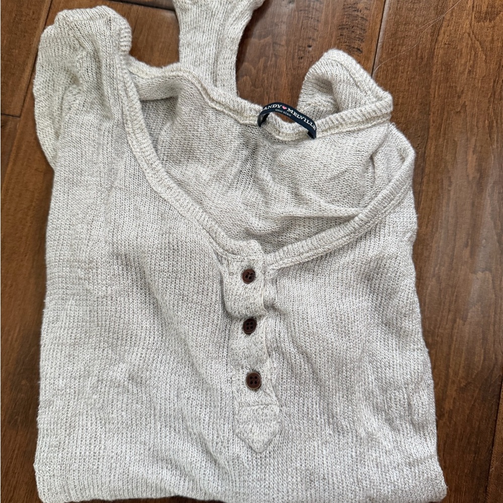 Brandy Melville Cream Long Sleeve Top